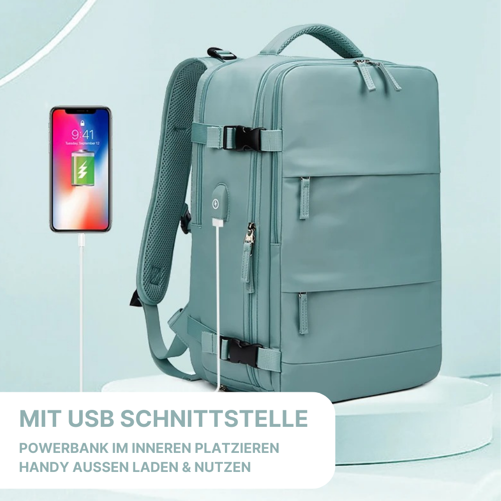 Elata Kofferrucksack mit 180° Öffnung - perfekte Rucksack-Koffer Kombi