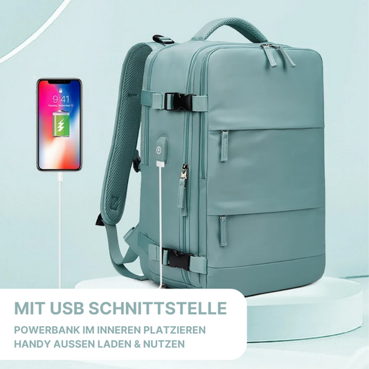 Elata Kofferrucksack mit 180° Öffnung - perfekte Rucksack-Koffer Kombi