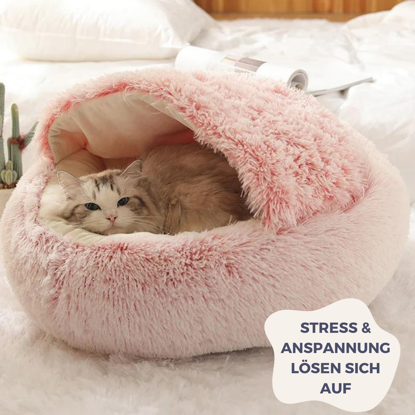 Elata Katzenbett Deluxe - himmlischer Komfort für deinen Stubentiger