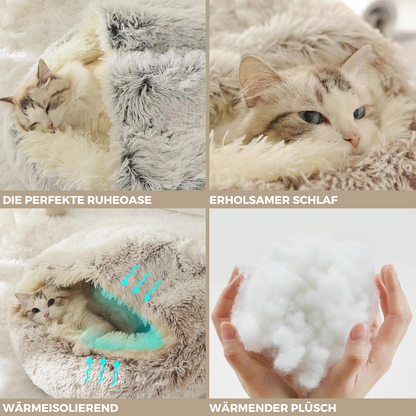 Elata Katzenbett Deluxe - himmlischer Komfort für deinen Stubentiger