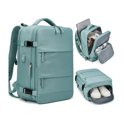 Elata Kofferrucksack mit 180° Öffnung - perfekte Rucksack-Koffer Kombi
