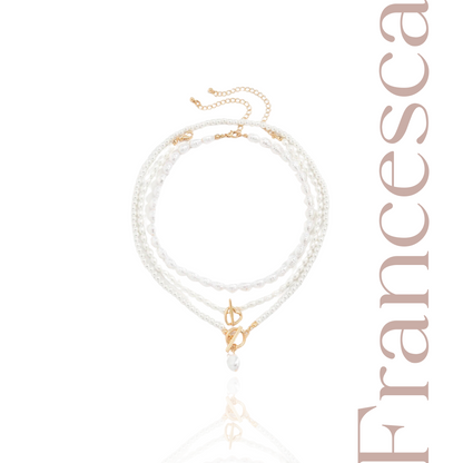 Elata Perlenhalskette Francesca